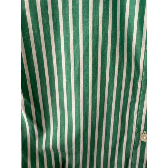 J. Crew Green & White Striped Dress Size 12P - Picture 9 of 11